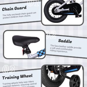 Kids' Bicycle with Training Wheels - Image 2